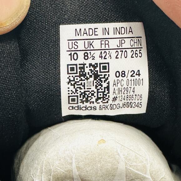 Size 10 - Adidas Women's Cloudfoam Comfy Running Shoes, Black/White/Pink (New) - Picture 7 of 7